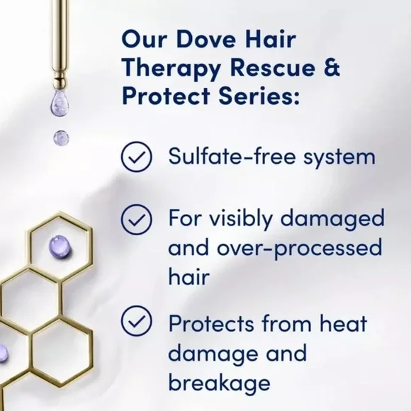 Dove (2) Hair Therapy Rescue & Protect Serum - Picture 3 of 3